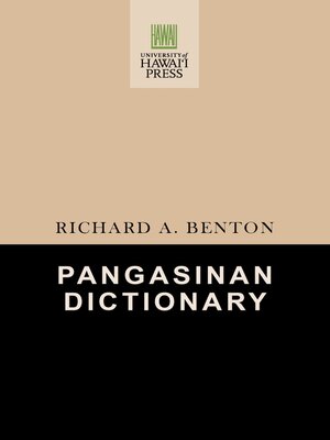 cover image of Pangasinan Dictionary